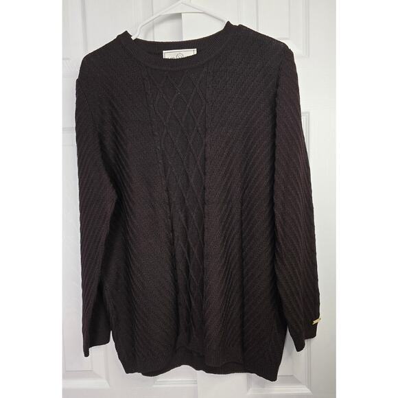 St. John Sport by Marie Gray Brown Wool Blend Sweater- Size Medium (NWT) - Picture 1 of 9
